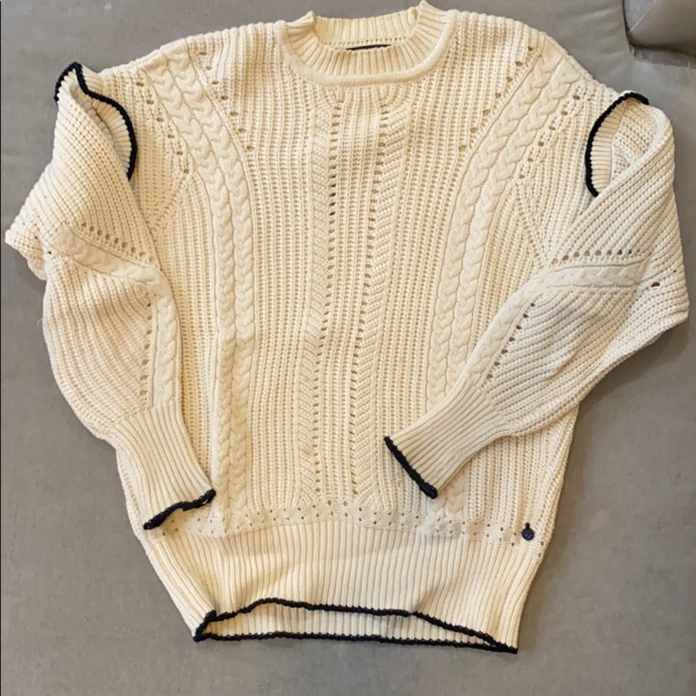 Scotch & Soda Oversized B&W Knit Sweater